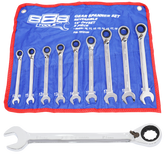 888 Tools - Spanner Set Gear Roe Reversible Metric 9Pc | T810109